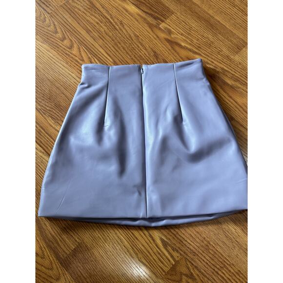 ANKVAS periwinkle cherry faux leather mini skirt size 2 / XS - Picture 13 of 13